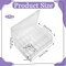 2 PCS 46 Grids Sewing Organizer Double Sided Thread Box Storage Portable Clear Plastic Organizer Box for Embroidery Sewing Thread, Embroidery Floss, Needle, Beads, Small Crafts, Toy Cars